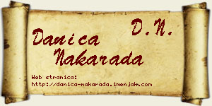 Danica Nakarada vizit kartica